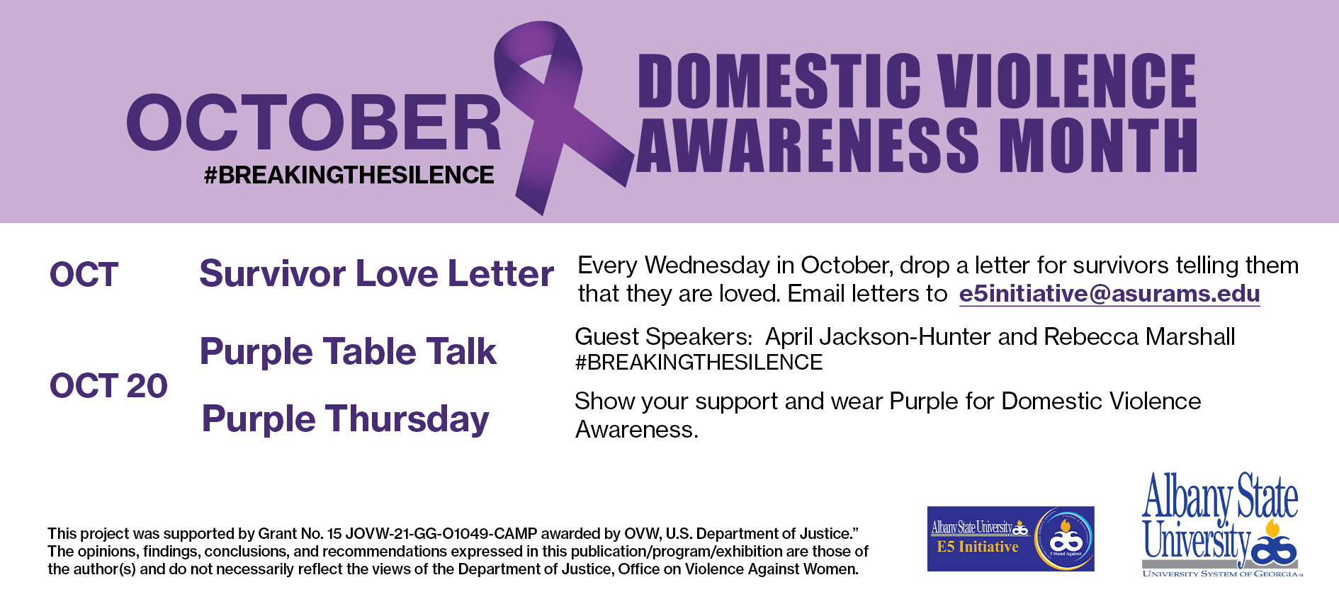 Domestic Violence Awareness Event 
