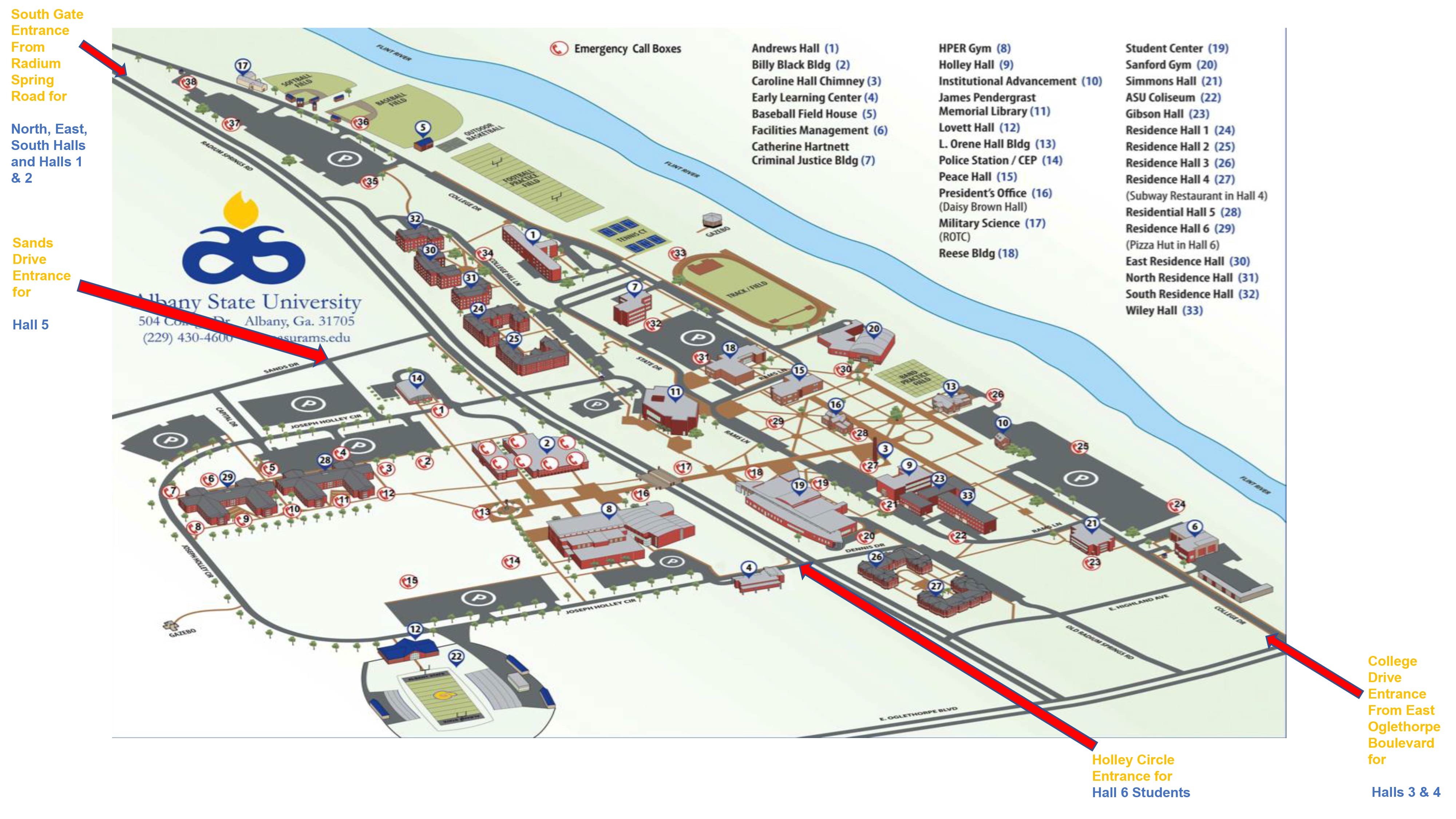East Campus Map
