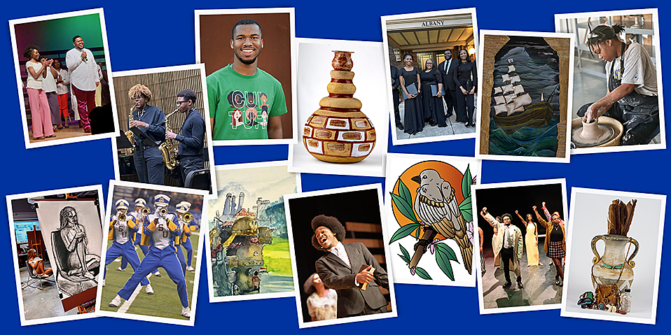 Visual + Performing Arts Photo Collage