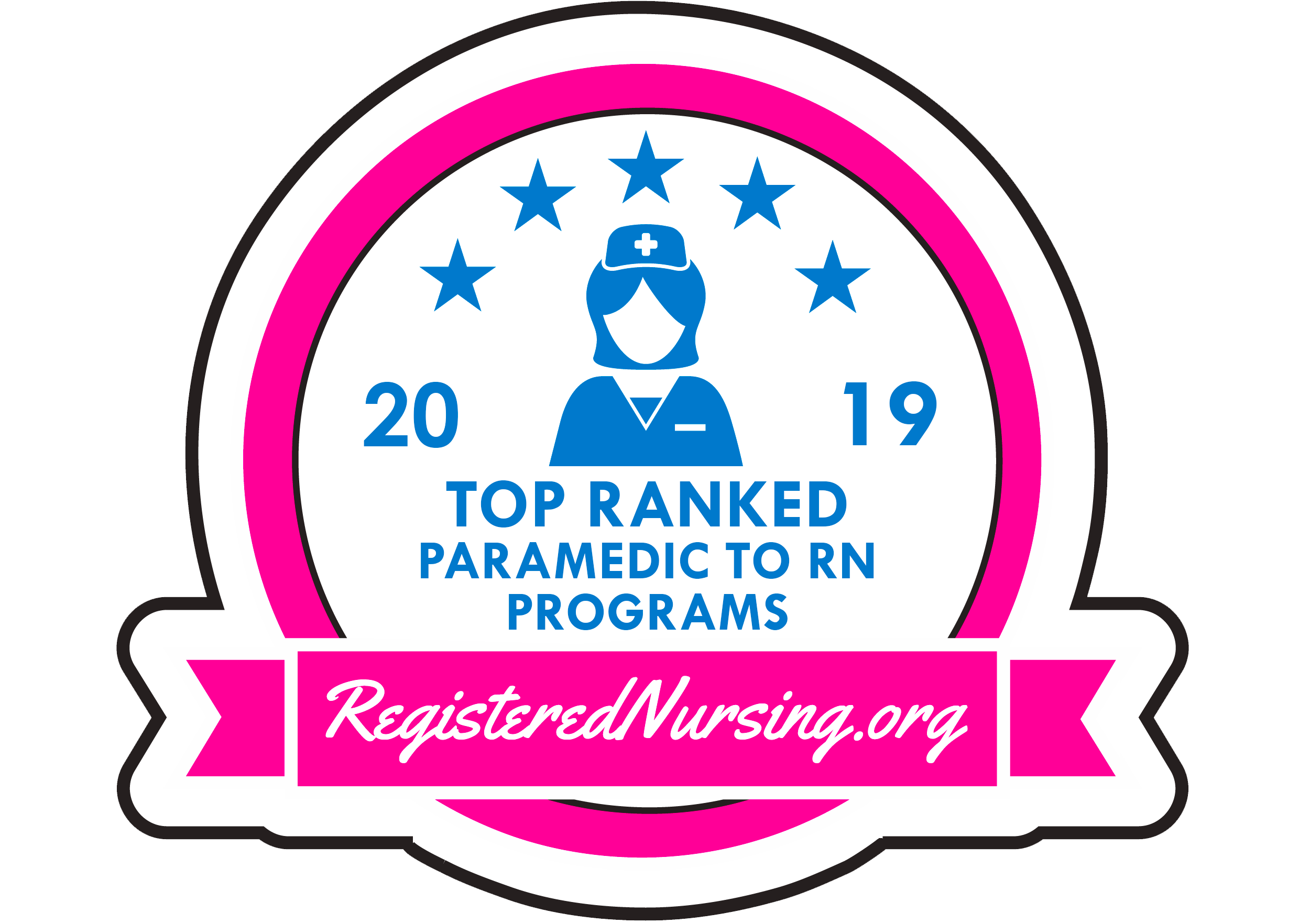 RegisteredNursing.org's Top Ranked Paramedic-to-RN Program Badge