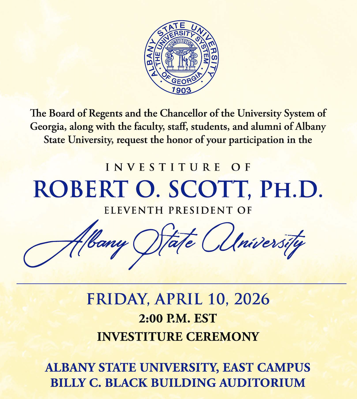 investiture invite