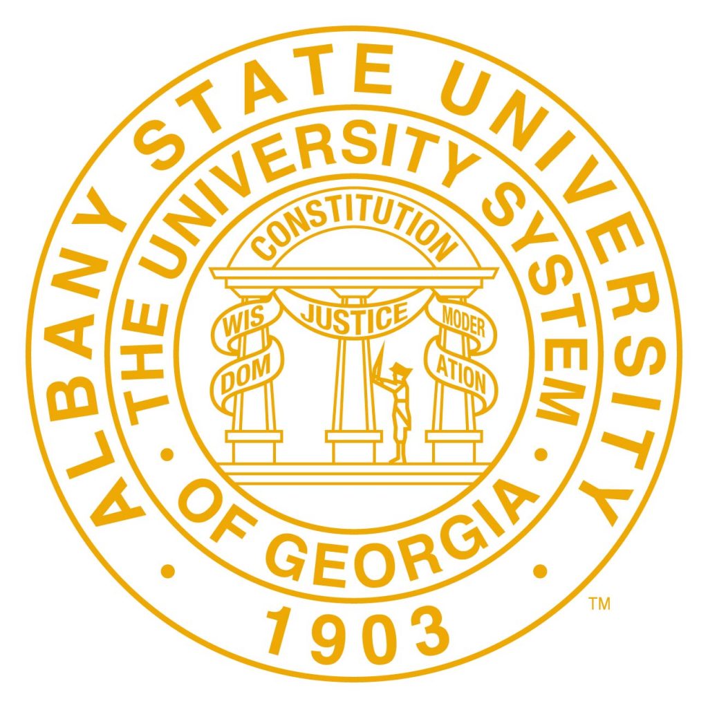 Albany State Logo Seal Gold