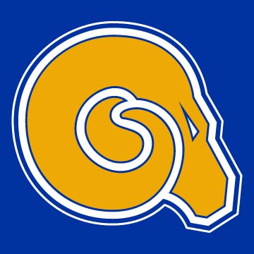 Golden Rams Logo Primary DRKBG