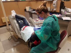 ASU dental hygiene students provided dental cleanings to Cooper-Carver Elementary School second graders.